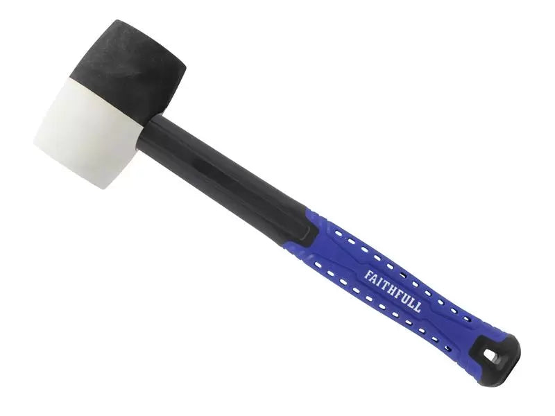 Faithfull - FAIRMBWF16 - Black & White Fibreglass Mallet 16oz