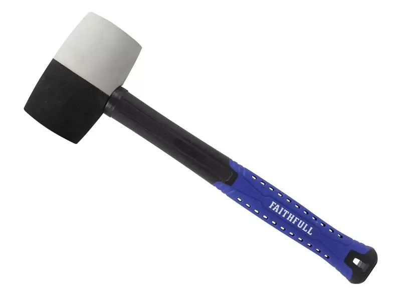 Faithfull - FAIRMBWF24 - Black & White Fibreglass Mallet 24oz