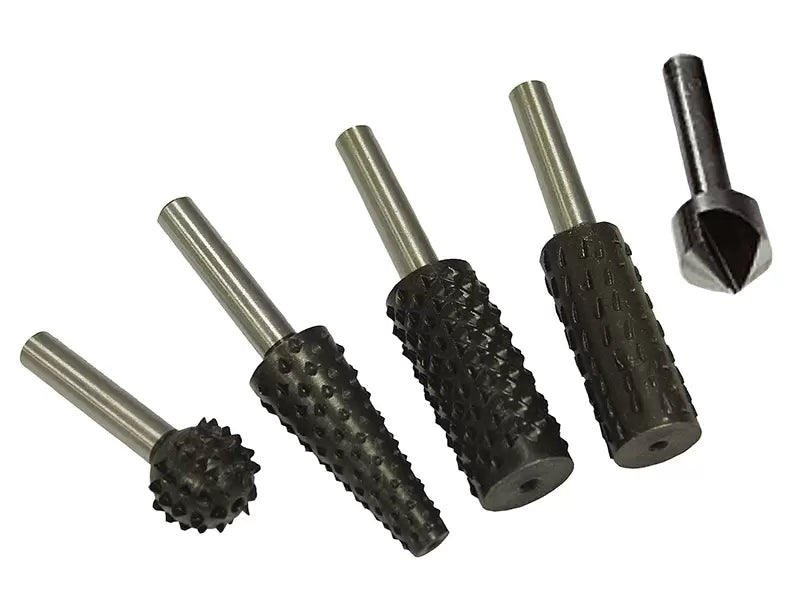 Faithfull - FAIRRSET5 - Rotary Rasps (4) & Countersink (1) Set