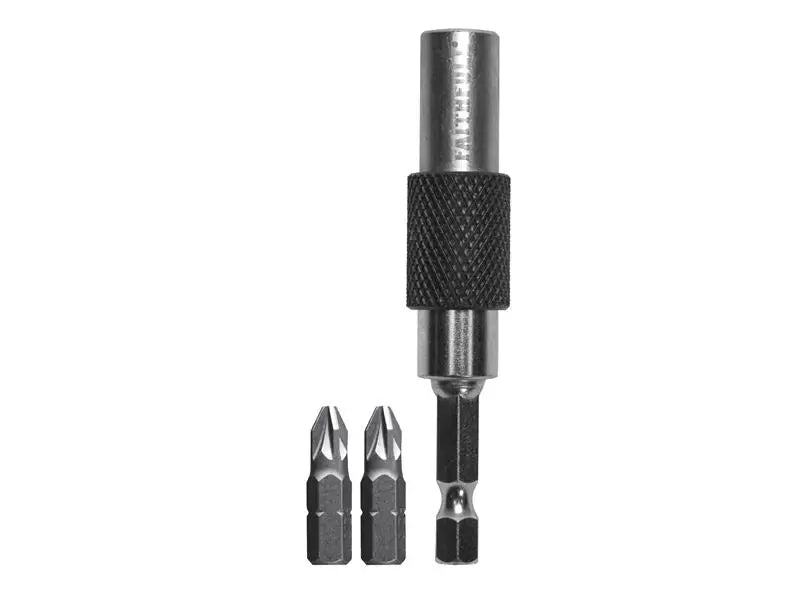 Faithfull - FAISBMBH15 - 15° Flexi Bit Holder 75mm & PZ2(x2) Bits