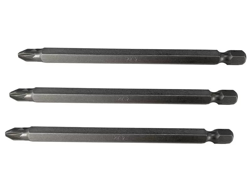 Faithfull - FAISBPZ3100 - Pozidriv S2 Power Screwdriver Bits PZ3 x 100mm (Pack 3)