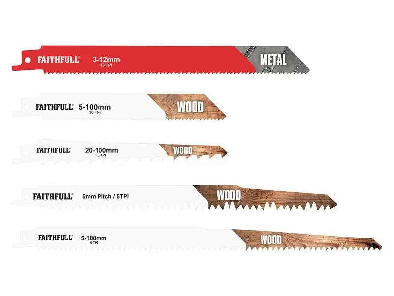 Faithfull Sabre Blade Set 15pc