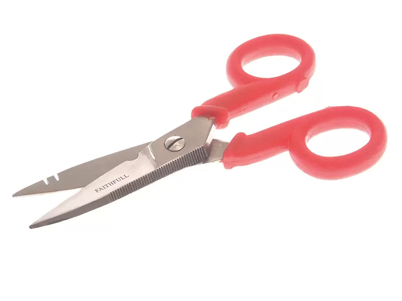 Faithfull - FAISCWC5 - Electrician's Wire Cutting Scissors 125mm (5in)