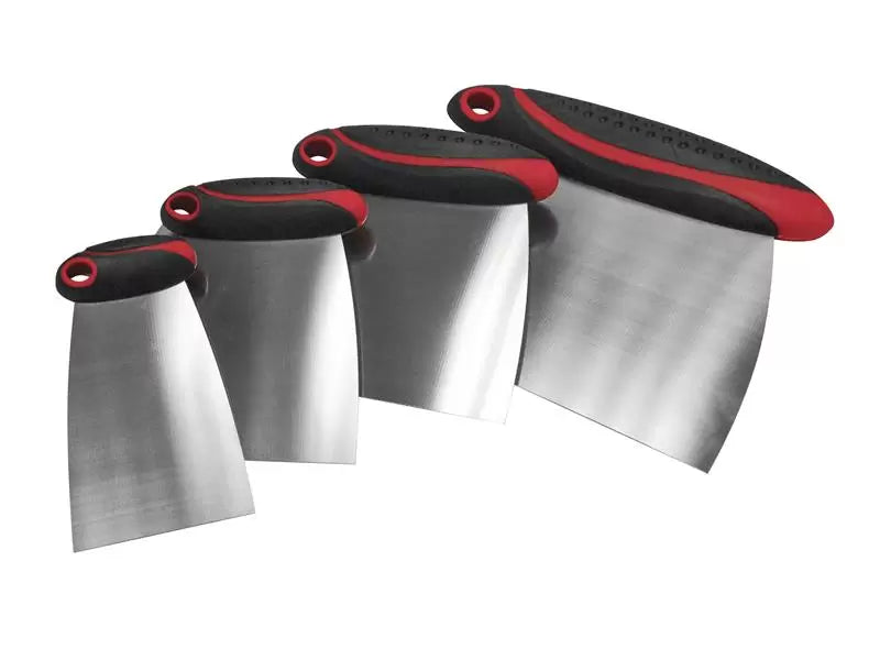 Faithfull - FAISGFILLERS - Stainless Steel Filler & Spreader Set, 4 Piece