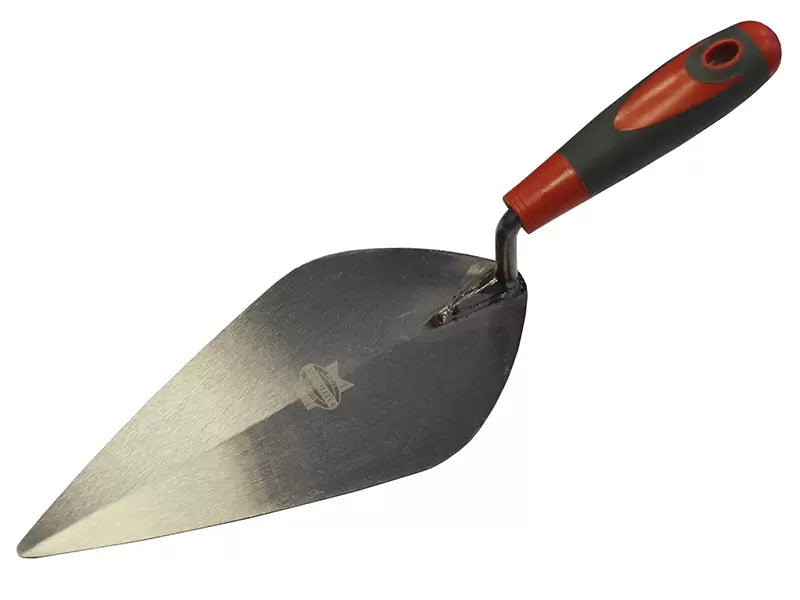 Faithfull - FAISGTB10L - London Pattern Brick Trowel Soft Grip Handle 10in