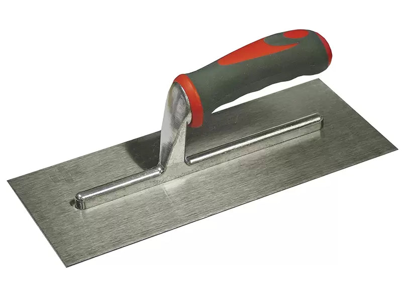 Faithfull - FAISGTP11SS - Plasterer's Finishing Trowel Stainless Steel Soft Grip Handle 11 x 4.3/4in