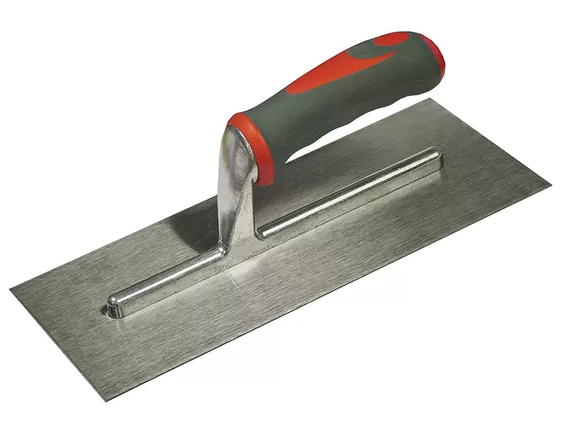 Faithfull - FAISGTP13SS - Plasterer's Finishing Trowel Stainless Steel Soft Grip Handle 13 x 5in