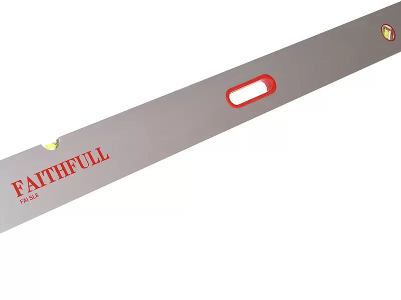 Faithfull - FAISL8 - Screeding Level 2.4m (8ft) 3 Vial & Grips