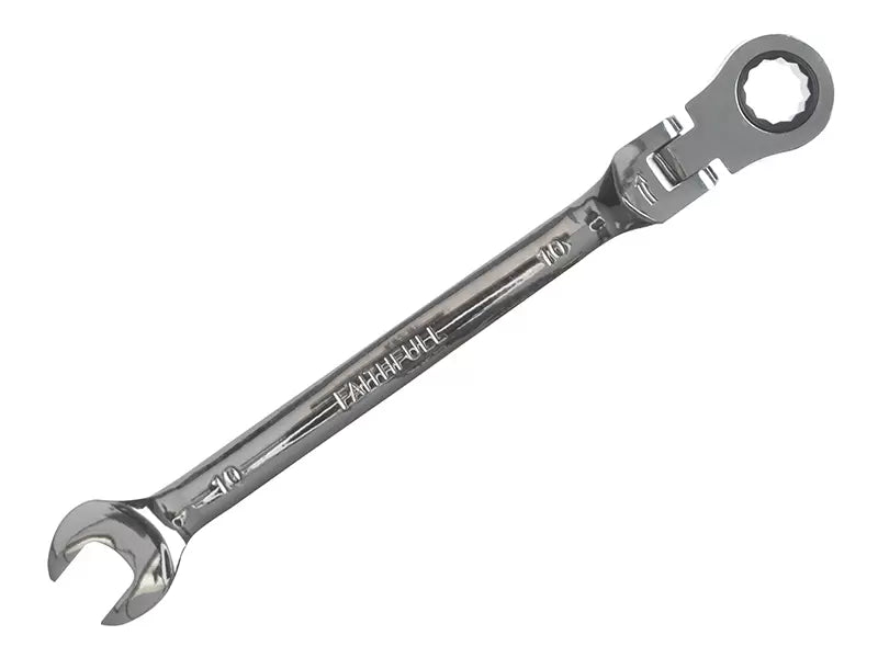 Faithfull - FAISPARAT10 - Ratchet Combination Spanner Flex Head CV 10mm