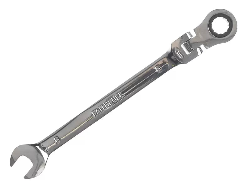 Faithfull - FAISPARAT8 - Ratchet Combination Spanner Flex Head CV 8mm