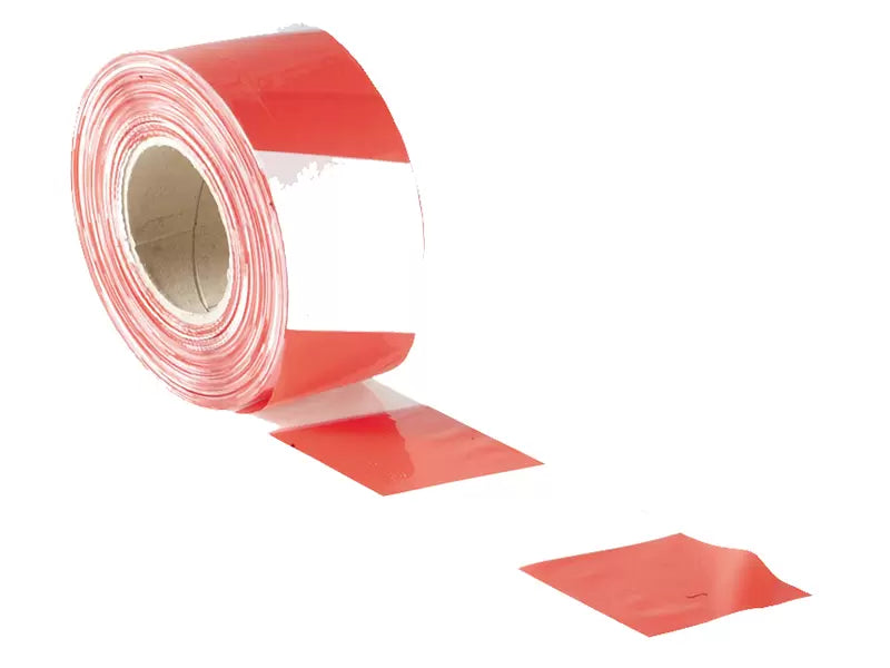 Faithfull - FAITAPEBARRW - Barrier Tape 70mm x 500m Red & White