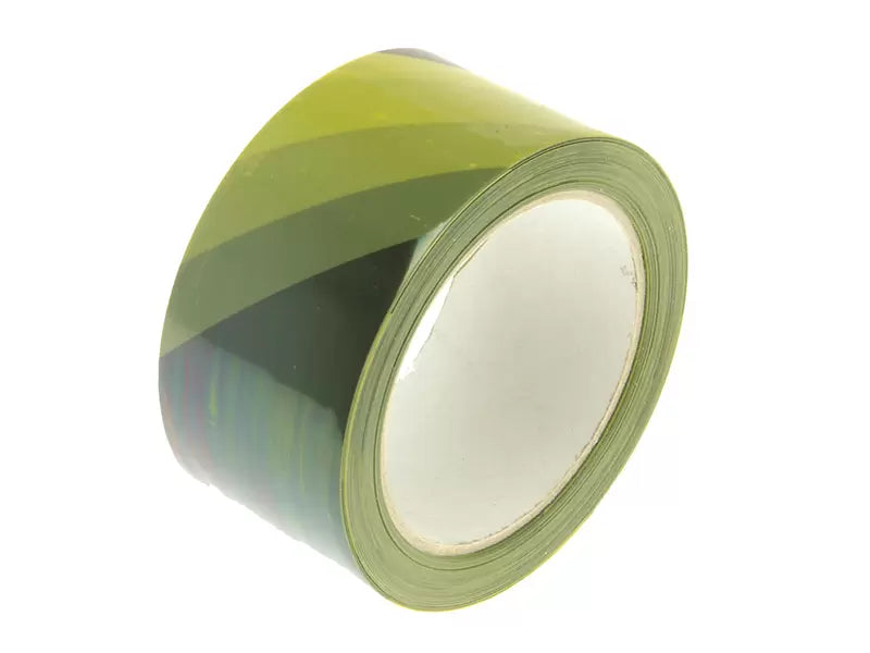 Faithfull - FAITAPEHAZBY - Professional Self-Adhesive Hazard Tape Black/Yellow 50mm x 33m