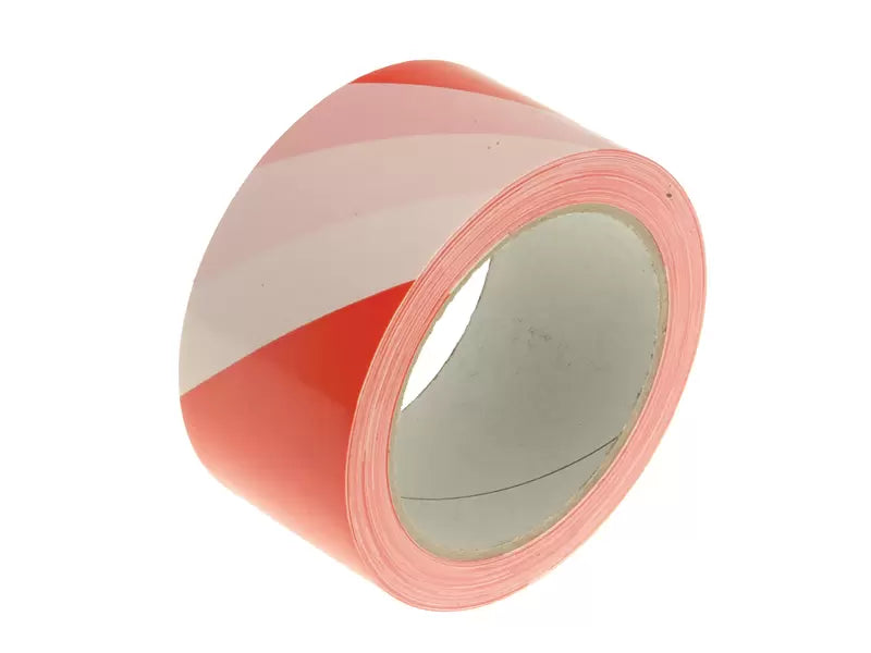 Faithfull - FAITAPEHAZRW - Professional Self-Adhesive Hazard Tape Red/White 50mm x 33m
