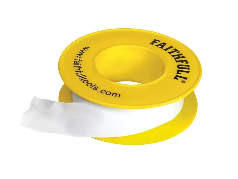 Faithfull - FAITAPEPTGAS - P.T.F.E Gas Tape 12mm x 5m White (Pack 10)