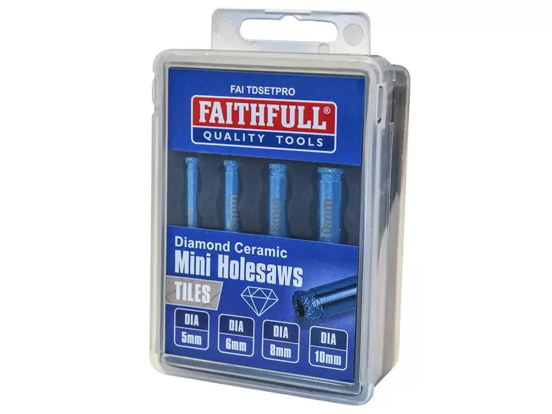 Faithfull Diamond Hole Saw Set