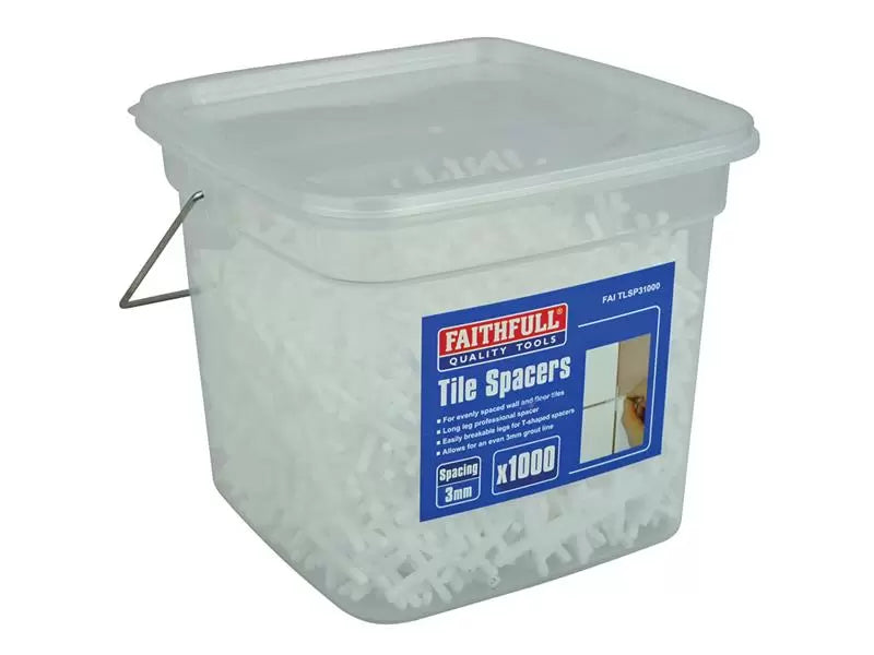 Faithfull - FAITLSP31000 - Tile Spacer Long Leg 3mm (Tub 1000)