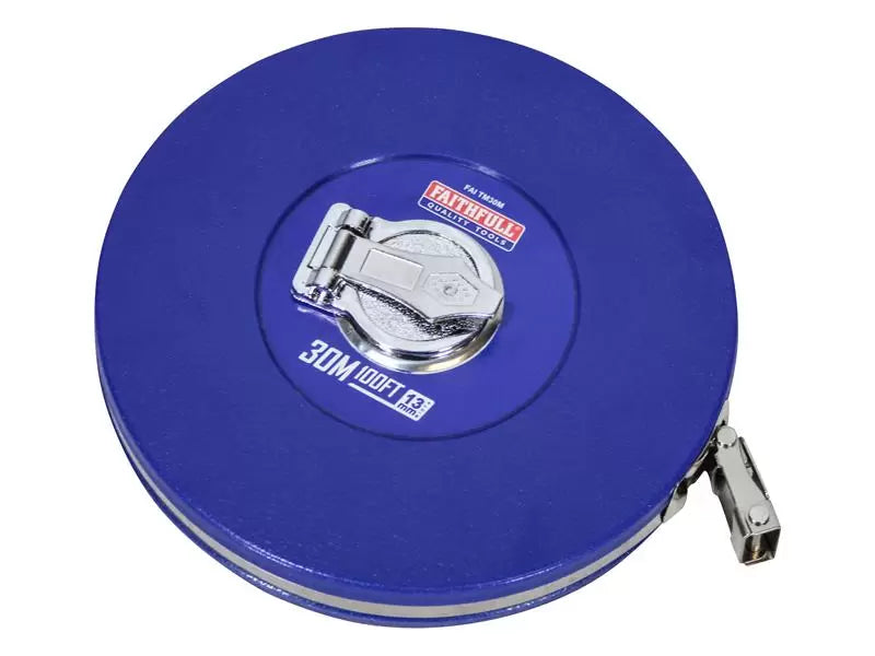 Faithfull - FAITM30M - Rounded Long Tape 30m/100ft (Width 13mm)