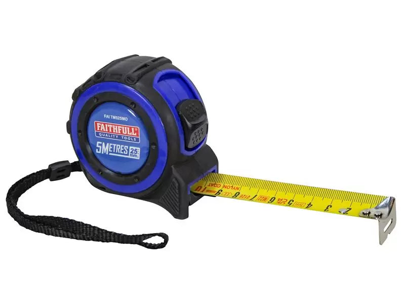 Faithfull - FAITM525MO - Trade Tape Measure 5m (Width 25mm) (Metric Only)