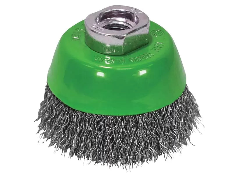 Faithfull - FAIWBC75S - Wire Cup Brush 75mm M14x2, 0.30mm Stainless Steel Wire