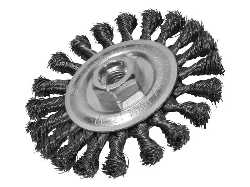 Faithfull - FAIWBCT115 - Circular Wire Brush 115 x 12mm M14x2 Bore, 0.35mm Wire