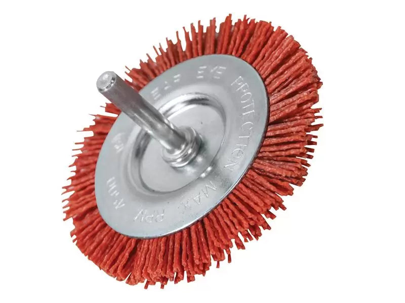 Faithfull - FAIWBN75C - Nylon Wheel Flat 75mm x 6mm Shank