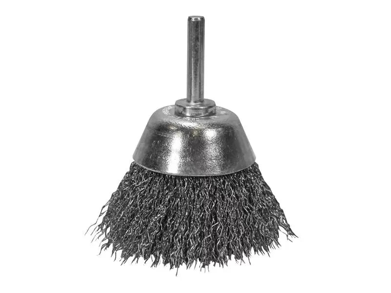 Faithfull - FAIWBSI70 - Wire Brush Shaft Mounted 70mm x 25mm, 0.30mm Wire
