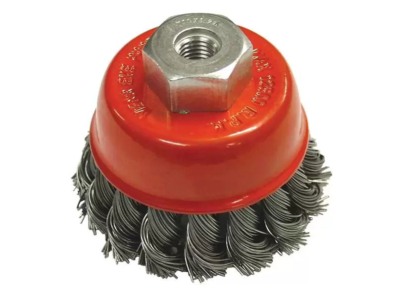 Faithfull - FAIWBT65MC - Wire Cup Brush Twist Knot 65mm M10x1.5, 0.50mm Steel Wire