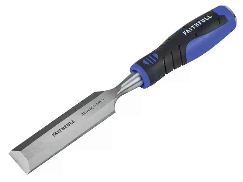 Faithfull - FAIWCSG32 - Soft Grip Bevel Edge Chisel 32mm (1.1/4in)