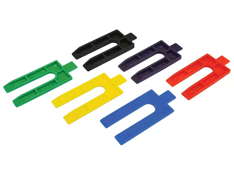 Faithfull - FAIWEDGE100 - Plastic Packing Wedges Mixed (Pack 100)