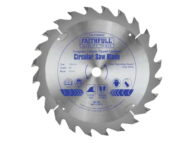 Faithfull Trimsaw Blade 136mm