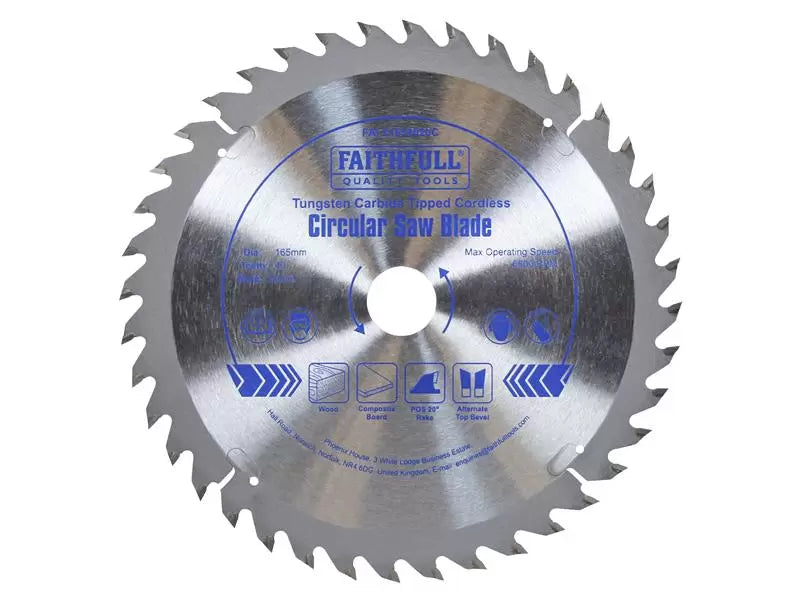 Cordless Trimsaw Blade 165mm 40T