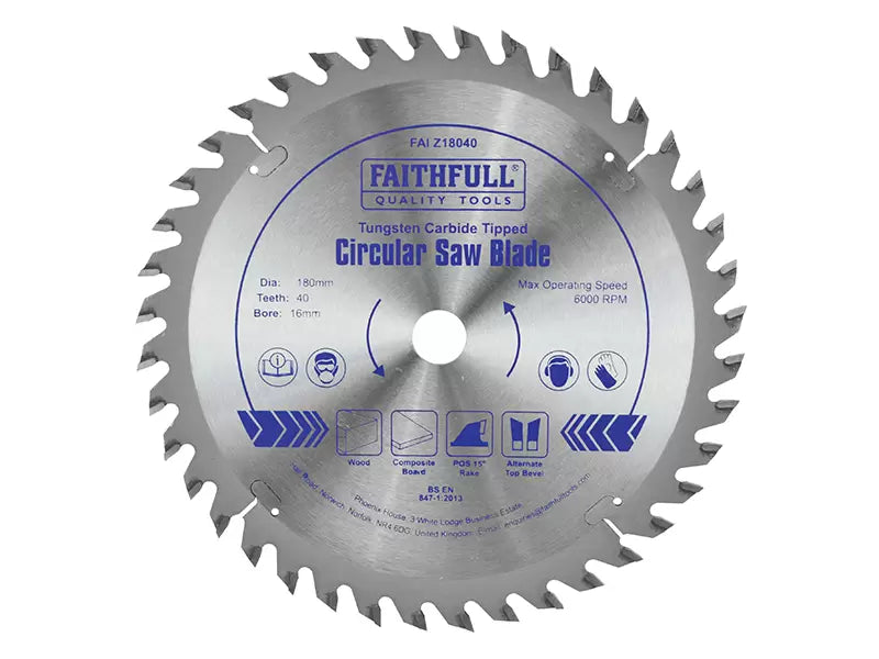 Circular Saw Blade 180mm 40T