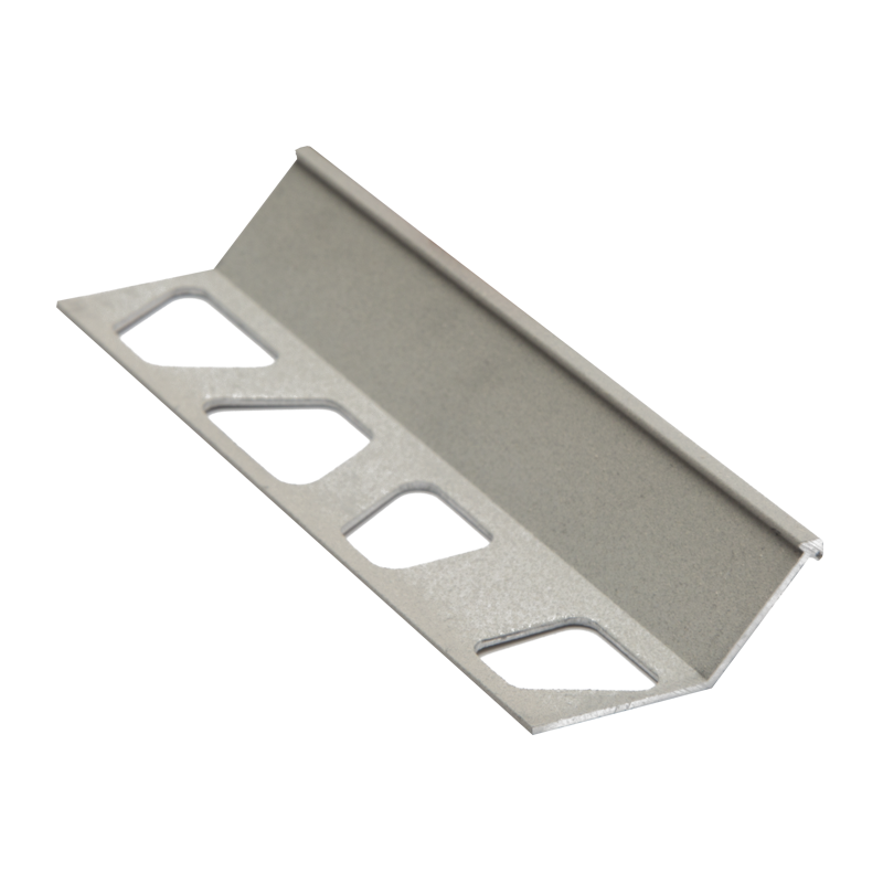 Schluter FINEC TRENDLINE-TSBG Textured Natural Beige Grey Aluminium Slim Angle Edge Tile Trim 2.5m