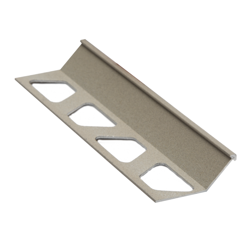 Schluter FINEC TRENDLINE-TSC Textured Natural Cream Aluminium Slim Angle Edge Tile Trim 2.5m