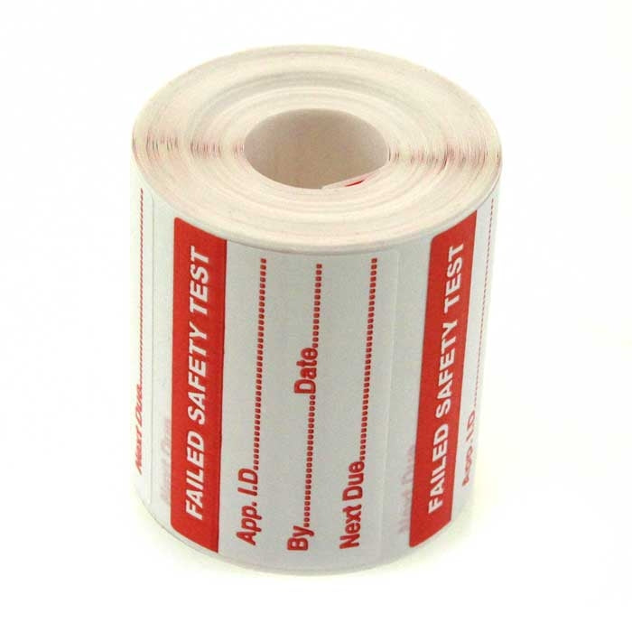 Fluke FAIL250 PAT Test Fail Labels