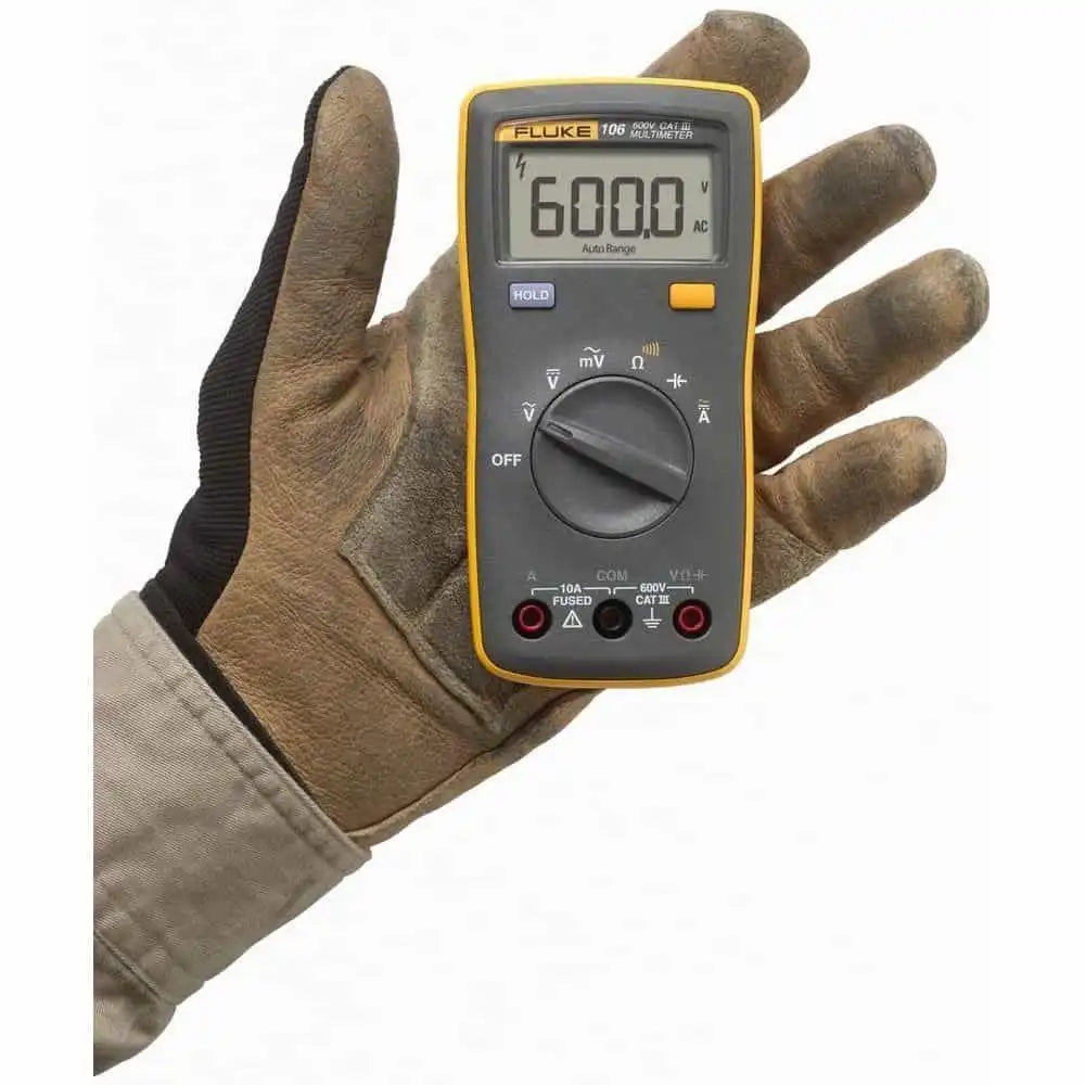 Fluke Palm-Sized Digital Multimeter – CAT III 600V, 10A