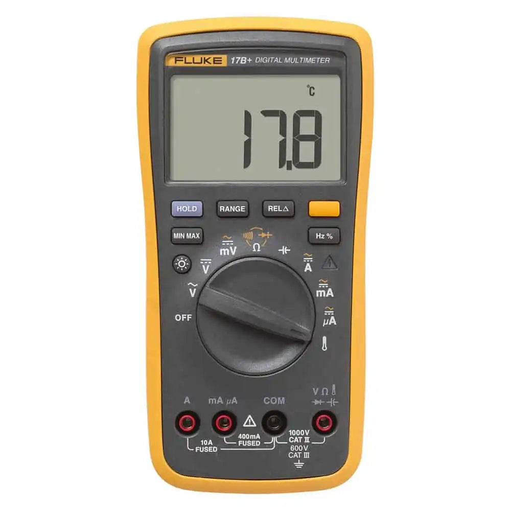 Fluke 17B+ Digital Multimeter – CAT III 600V, 10A