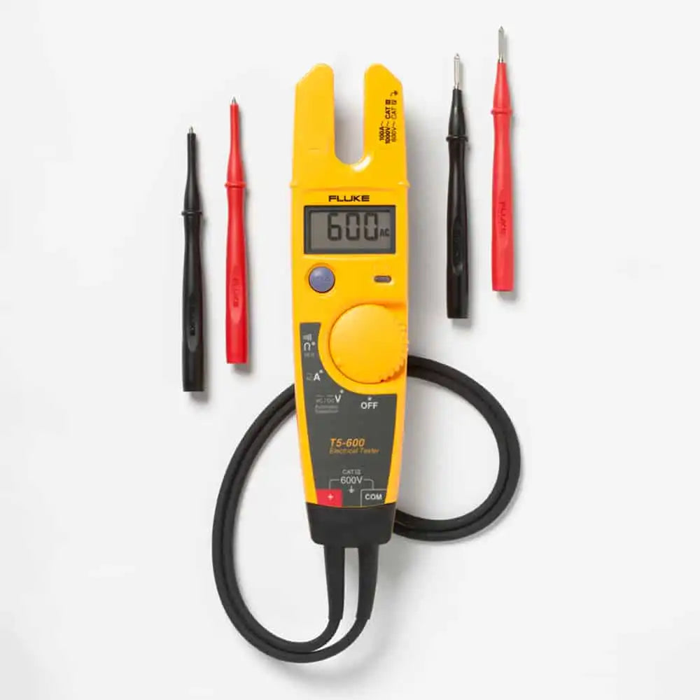 Fluke T5-600 Voltage, Continuity & Current Tester with OpenJaw™, CAT III 600V