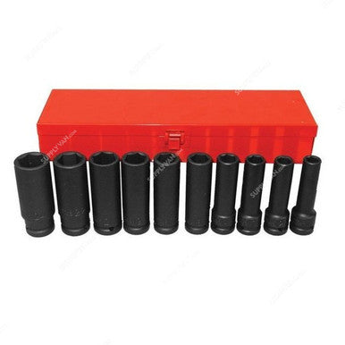 Force Impact Deep Socket Set, 4107, 10PCS