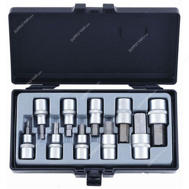 Force Hex Socket Bit Set, 4111, 10PCS