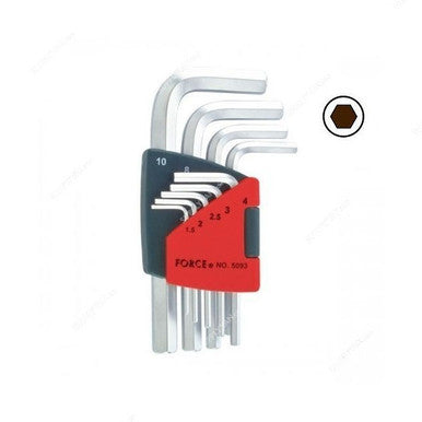 Force Hex Key Set, 5093, 9 Pcs/Set