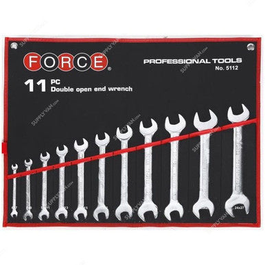 Force Open End Wrench Set, 5128C, 12PCS