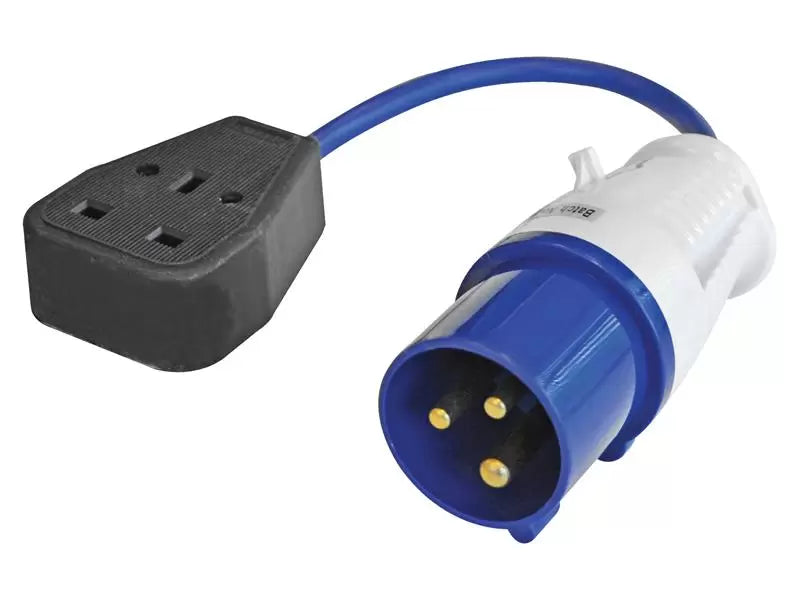 Faithfull - FPPFLYLEAD - Fly Lead 240V 3-Pin Plug to 240V 3-Pin Socket & 35cm Lead