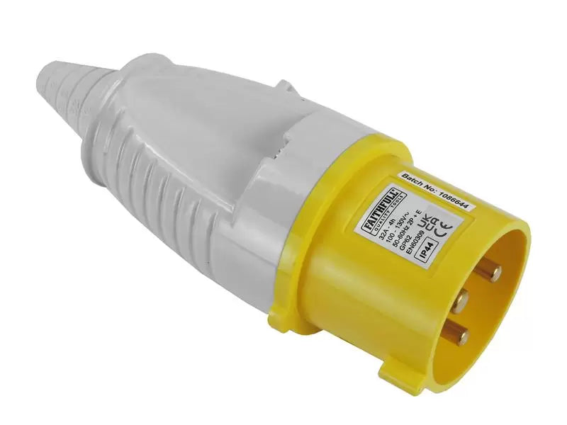 Faithfull - FPPPLUG32AMP - Yellow Plug 32A 110V
