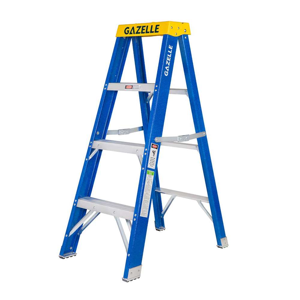 Gazelle Fiberglass Step Ladder 1.2Mtr Height 136 Kg Weight Capacity G3004