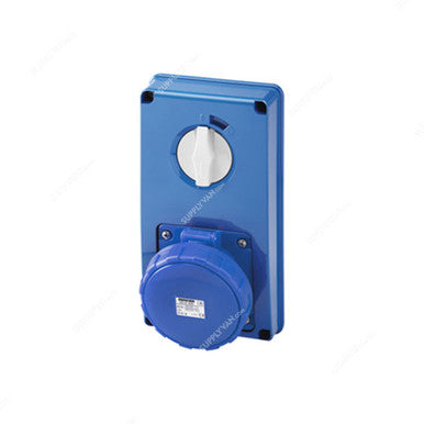Gewiss Vertical Socket Outlet, GW66216N, IP67, 32A, 3P+E, Blue