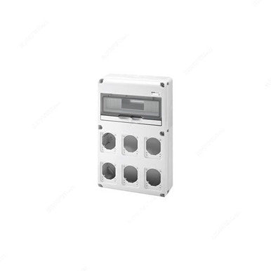 Gewiss Distribution Board, GW68008N, IP65, c/w 6 Flanges, 14 Modules
