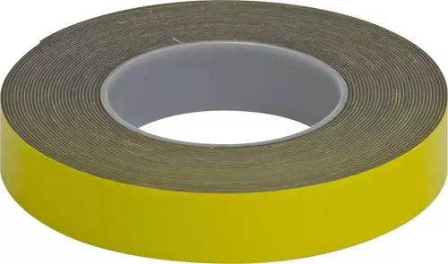 Workshop Warehouse GLU21 D/Sided Adhv Foam Tape Yellow 50mm x5m