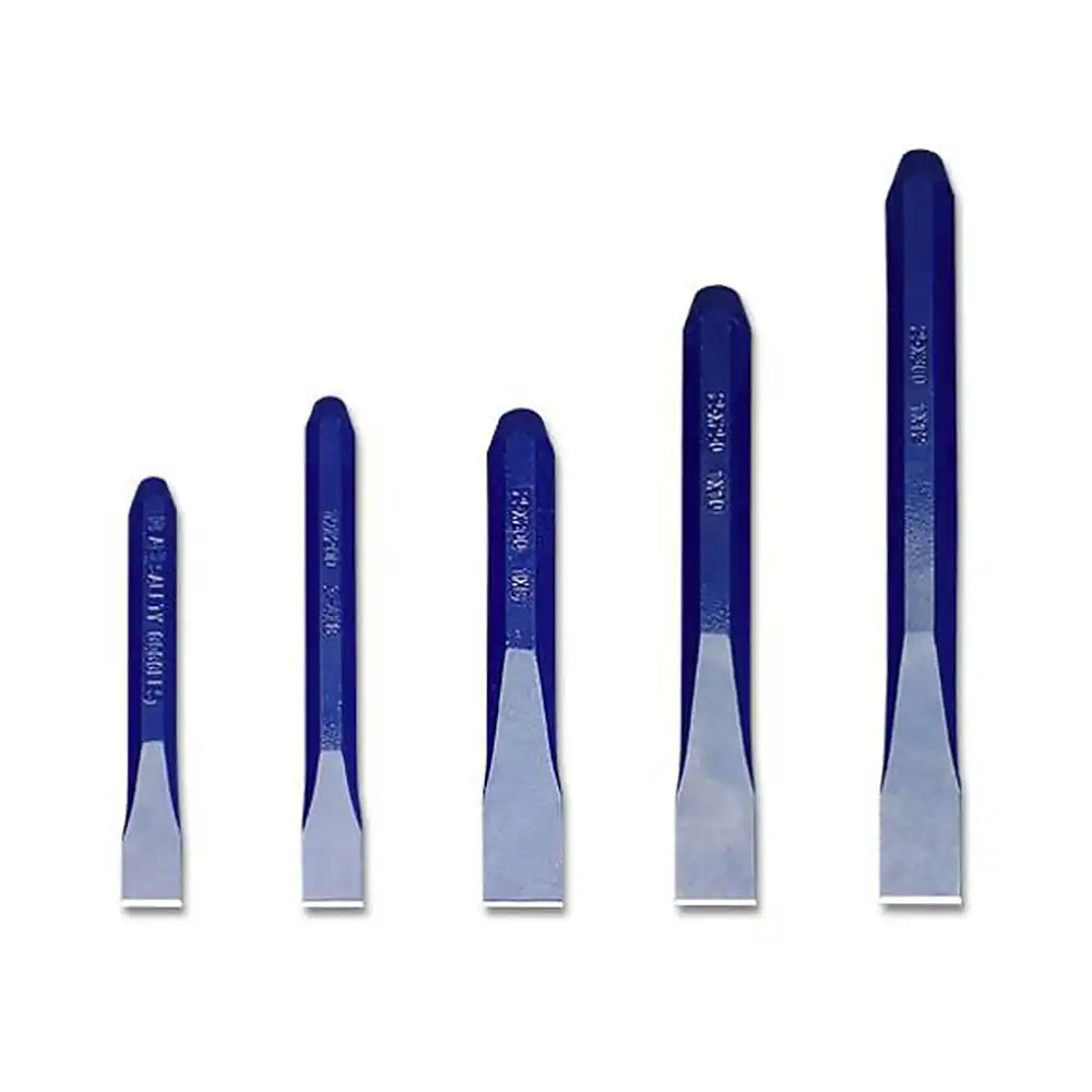 Groz Cold Flat Chisel – 8 x 3/4 In, Hardened Blade (52–58 HRC)