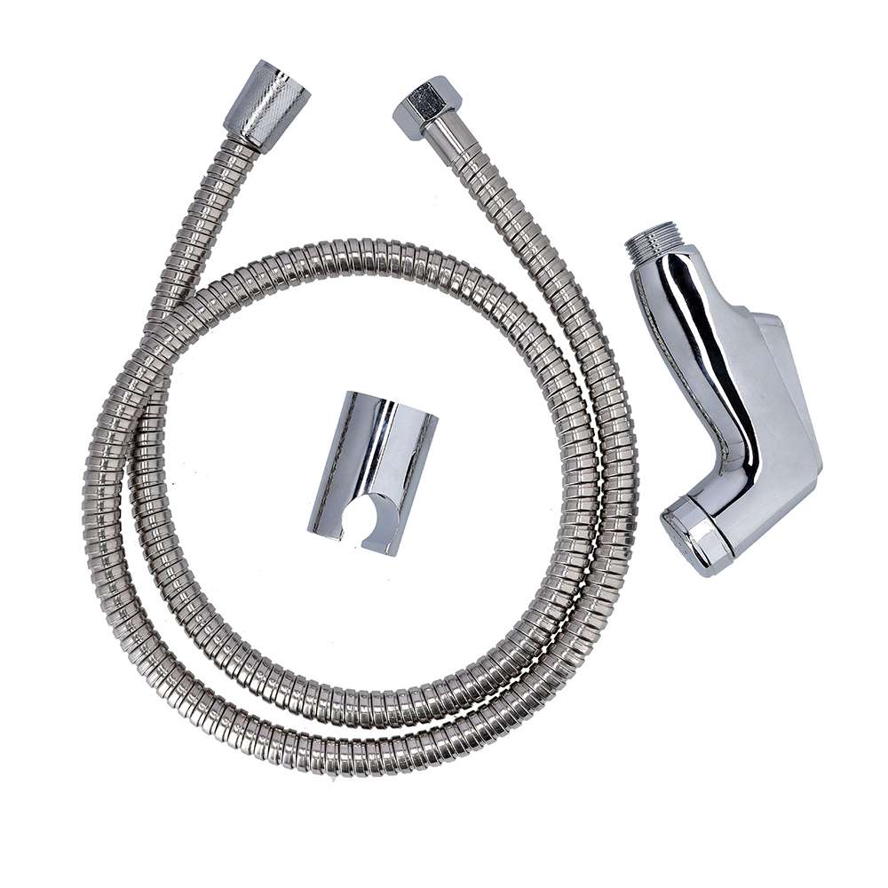 Geepas Chrome Shattaf Bidet Mixer Set with 1/2" Connector, Suitable for Bathroom Hygiene